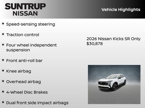 New 2026 Nissan Kicks SR w/ SR Premium Package AWD/4WD image 16