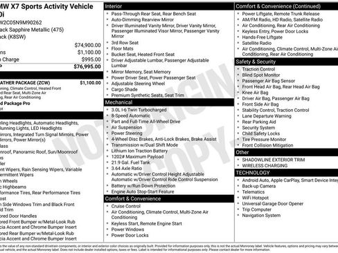 Used 2022 BMW X7 xDrive40i w/ Cold Weather Package AWD/4WD image 15