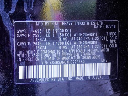 Used 2017 Subaru Outback 2.5i Limited image 33