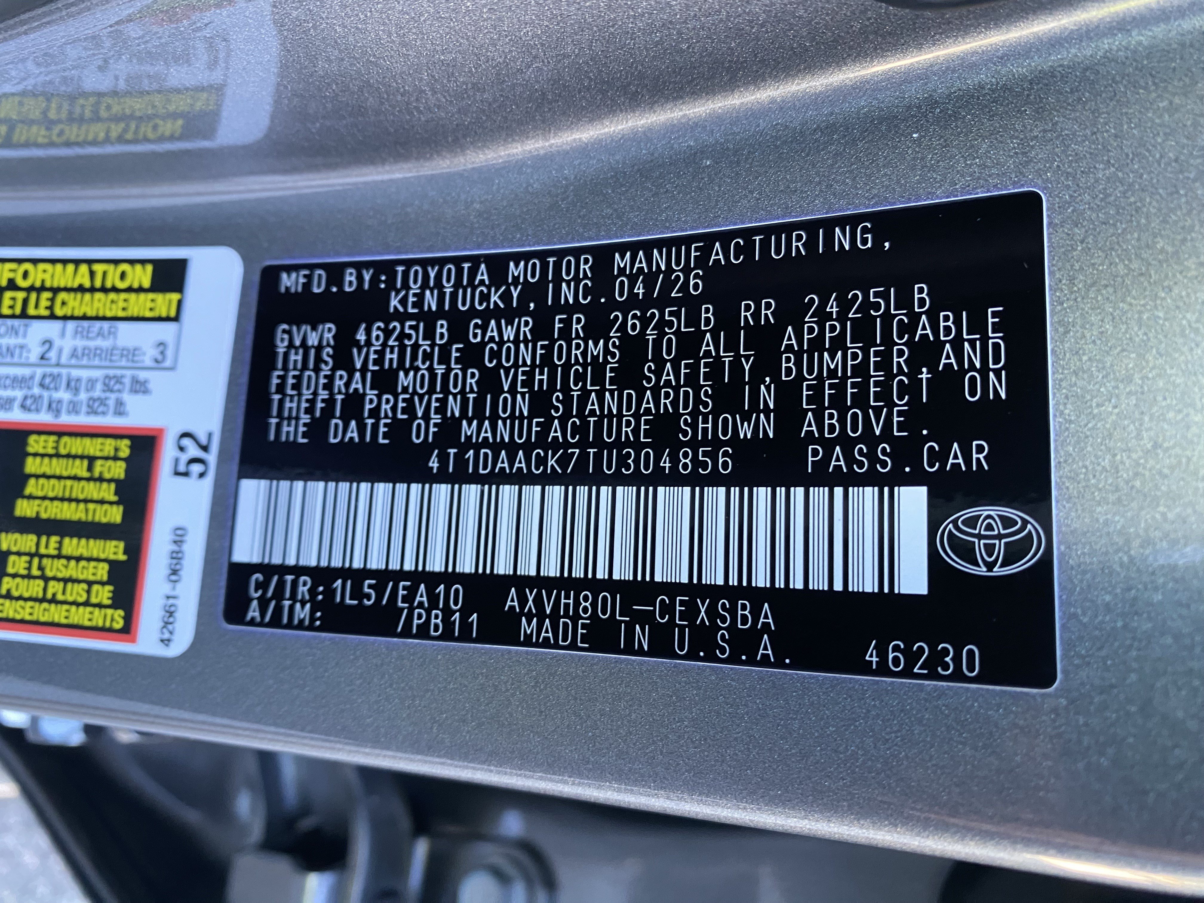 Used 2026 Toyota Camry SE FWD image 36