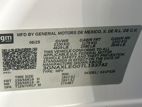 Used 2026 Chevrolet Equinox RS w/ Convenience Package III FWD image 12