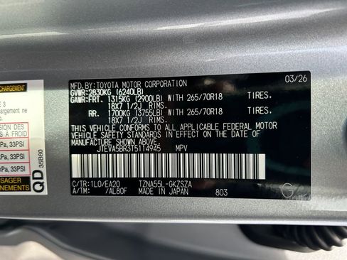 New 2026 Toyota 4Runner TRD Off-Road Premium AWD/4WD image 34