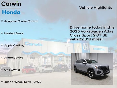 Used 2025 Volkswagen Atlas Cross Sport SE AWD/4WD image 6