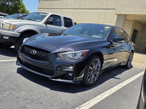 Used 2023 INFINITI Q50 Red Sport 400 w/ Black Opal Edition RWD image 1