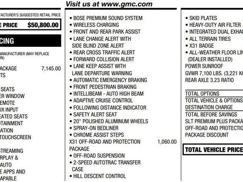 Used 2021 GMC Sierra 1500 SLT w/ SLT Premium Plus Package image 2