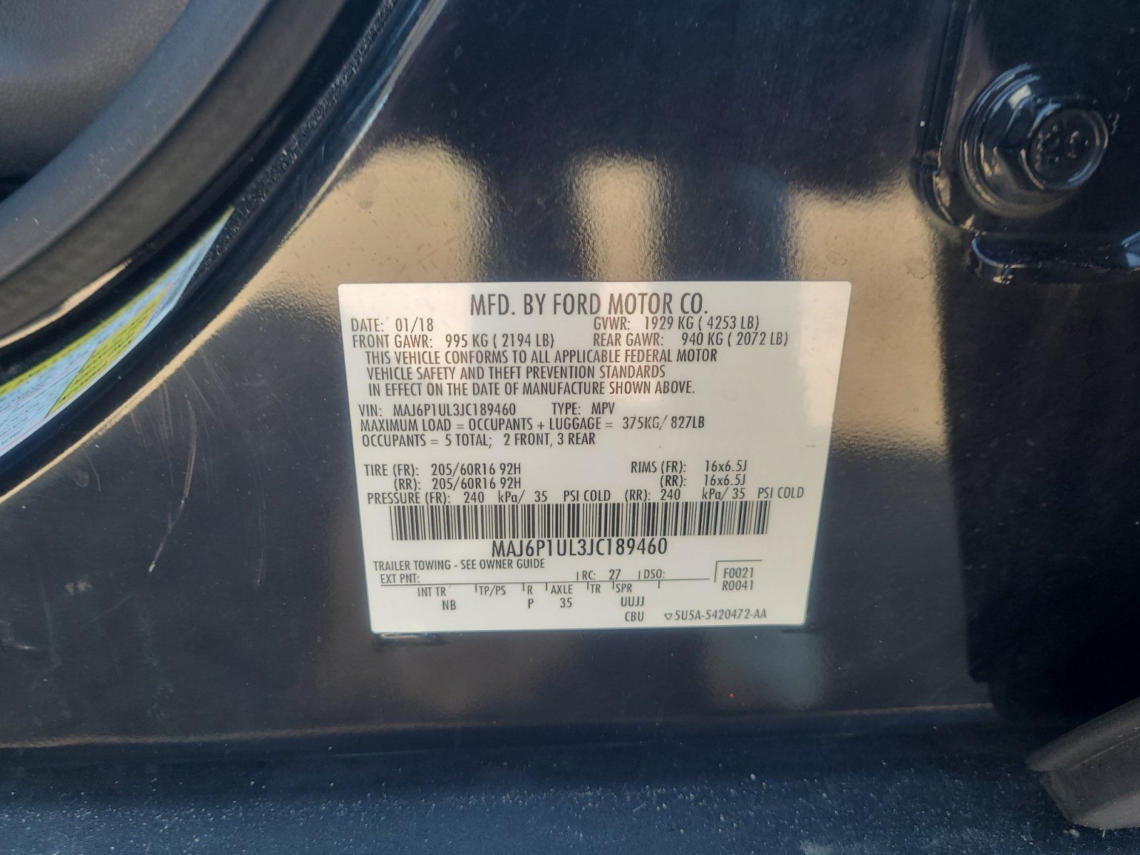 Used 2018 Ford EcoSport SE AWD/4WD image 25