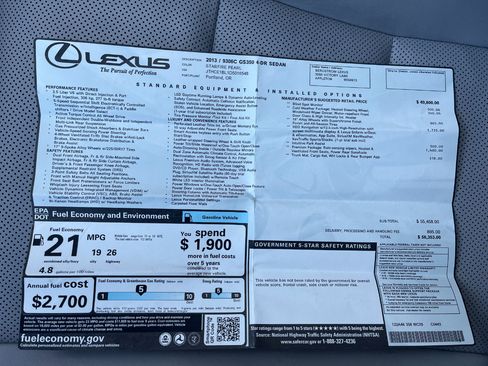 Used 2013 Lexus GS 350 AWD image 33