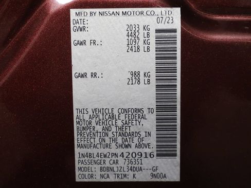 Used 2023 Nissan Altima 2.5 SL AWD/4WD image 45