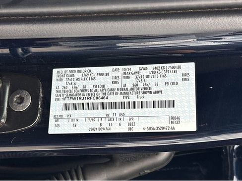 Used 2024 Ford F150 Raptor w/ Equipment Group 803A Raptor R image 50