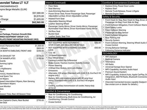 Certified 2021 Chevrolet Tahoe LT AWD/4WD image 42