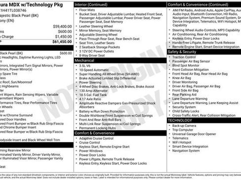 Used 2026 Acura MDX w/ Technology Package AWD/4WD image 2