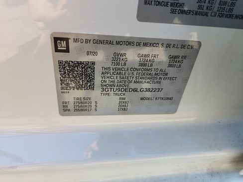 Used 2020 GMC Sierra 1500 SLT w/ SLT Premium Plus Package AWD/4WD image 30