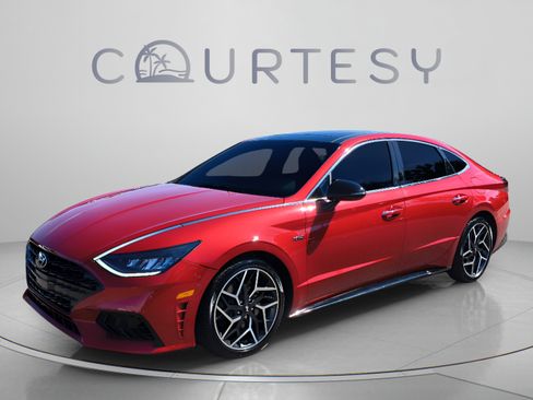 Used 2021 Hyundai Sonata N Line w/ Preferred Accessory Package FWD image 1