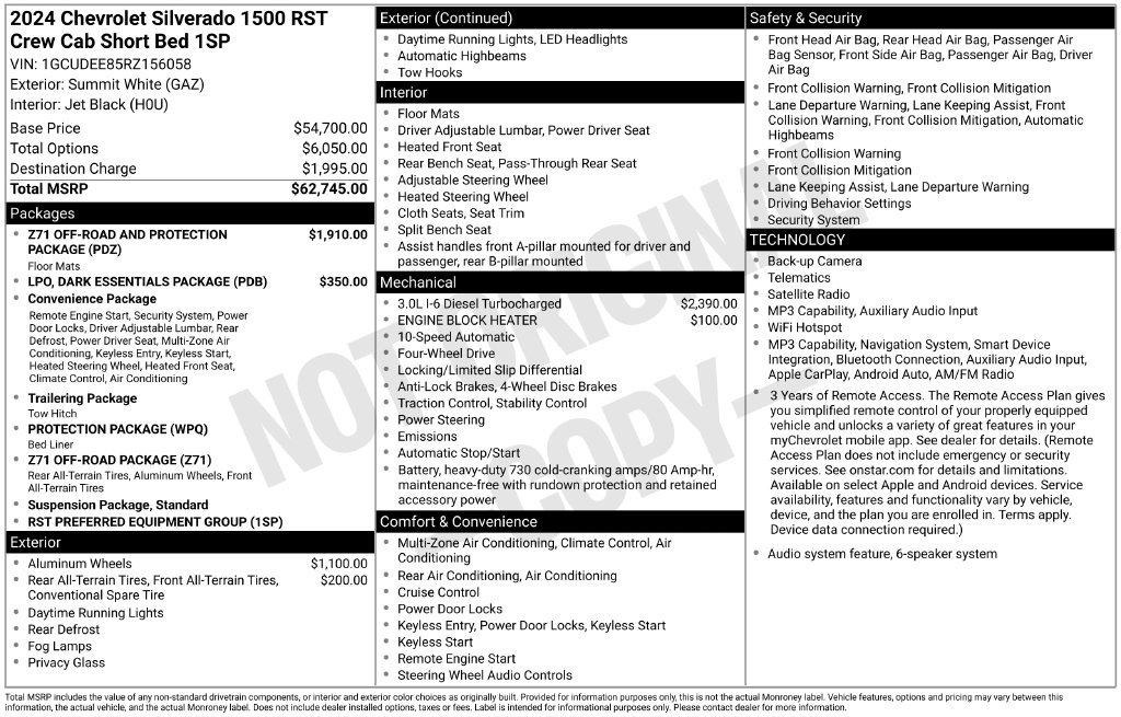 Used 2024 Chevrolet Silverado 1500 RST AWD/4WD image 9