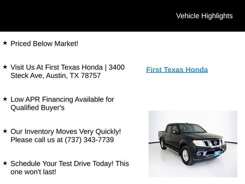 Used 2018 Nissan Frontier SV AWD/4WD image 9