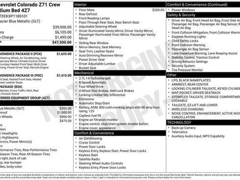Used 2023 Chevrolet Colorado Z71 w/ Z71 Convenience Package 2 AWD/4WD image 41