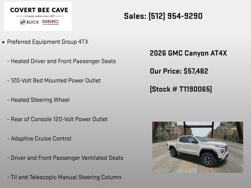 New 2026 GMC Canyon AT4X AWD/4WD image 18