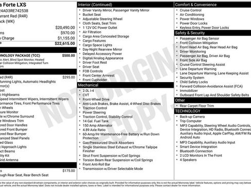 Certified 2024 Kia Forte LXS w/ LXS Technology Package FWD image 30