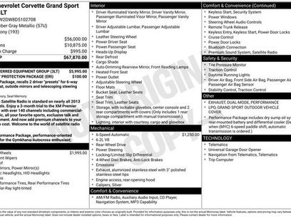 Used 2013 Chevrolet Corvette Grand Sport w/ 3LT Preferred Equipment Group
