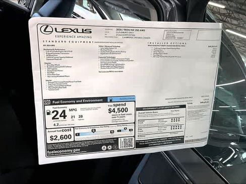 New 2026 Lexus NX 350 AWD image 14