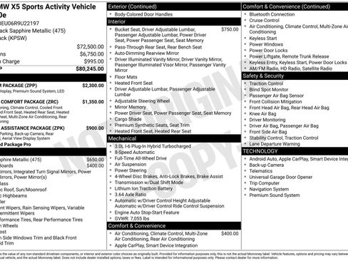 Used 2024 BMW X5 xDrive50e image 47