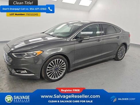 Used 2017 Ford Fusion SE w/ Fusion SE Technology Package FWD image 1