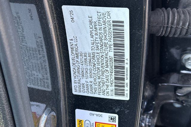 Certified 2025 Honda Accord SE image 33