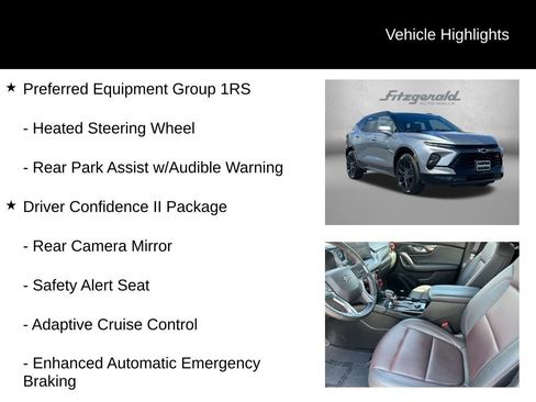 Used 2023 Chevrolet Blazer RS w/ Driver Confidence II Package AWD/4WD image 9