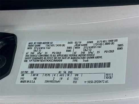 Used 2019 Ford F150 Lariat w/ FX4 Off-Road Package image 33