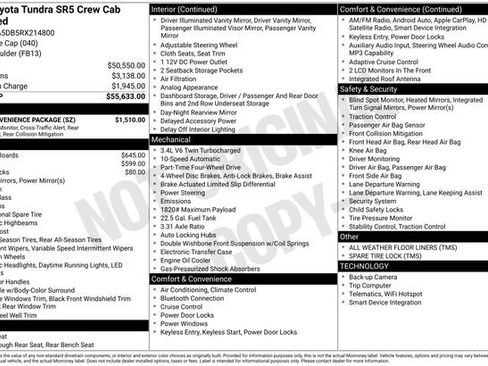 Used 2024 Toyota Tundra SR5 w/ SR5 Convenience Package AWD/4WD image 32