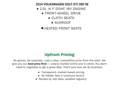 Used 2024 Volkswagen GTI SE FWD image 2