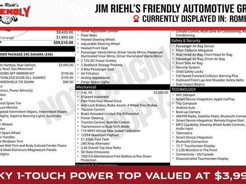 Used 2024 Jeep Wrangler Sahara image 1