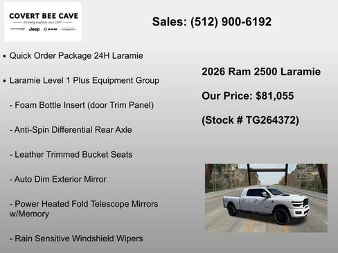 New 2026 RAM 2500 Laramie w/ Night Edition AWD/4WD image 6