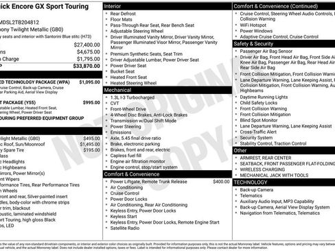 New 2026 Buick Encore GX Sport Touring w/ Advanced Technology Package FWD image 43