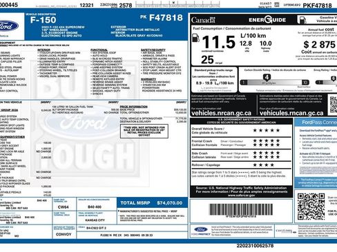 Used 2023 Ford F150 XLT w/ Equipment Group 302A High AWD/4WD image 3
