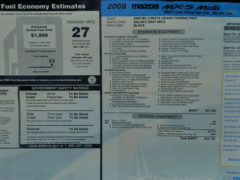 Used 2008 MAZDA MX-5 Miata Grand Touring w/ Premium Pkg image 29