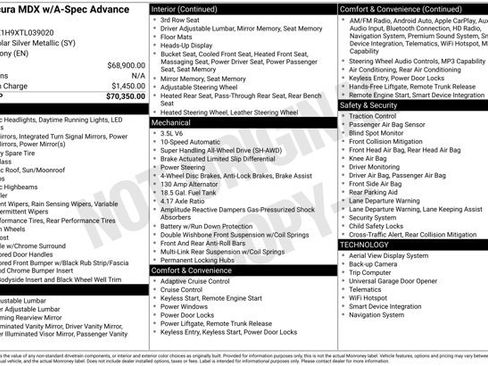 New 2026 Acura MDX A-Spec w/ Advance Package AWD/4WD image 25