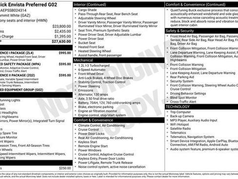 Used 2025 Buick Envista Preferred w/ Convenience I Package FWD image 2