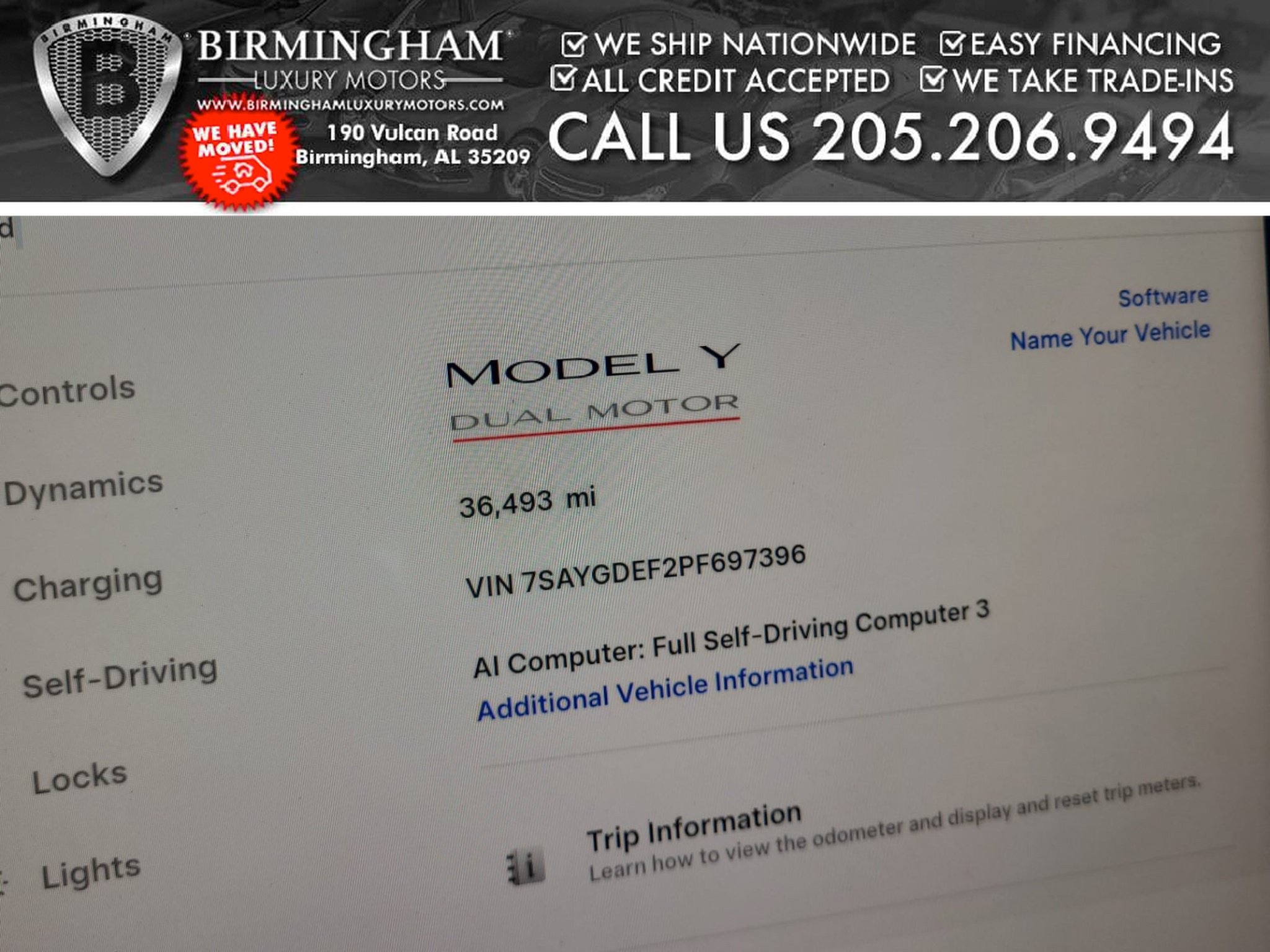 Used 2023 Tesla Model Y Performance AWD/4WD image 2