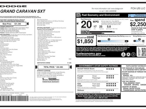 Used 2017 Dodge Grand Caravan SXT FWD image 34