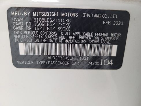 Used 2020 Mitsubishi Mirage G4 ES FWD image 33