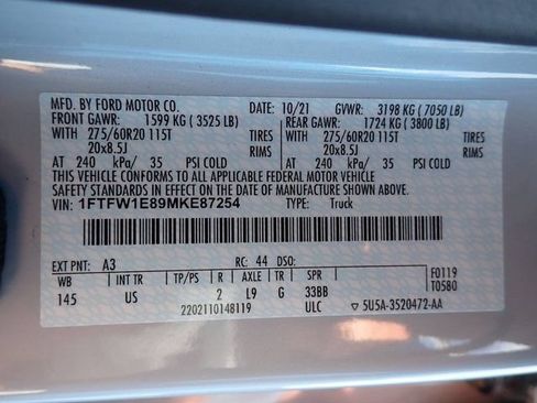 Used 2021 Ford F150 XLT w/ Equipment Group 302A High AWD/4WD image 14