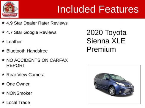 Used 2020 Toyota Sienna XLE Premium image 4