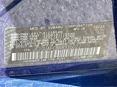 Used 2024 Subaru Impreza 2.0i Sport image 31