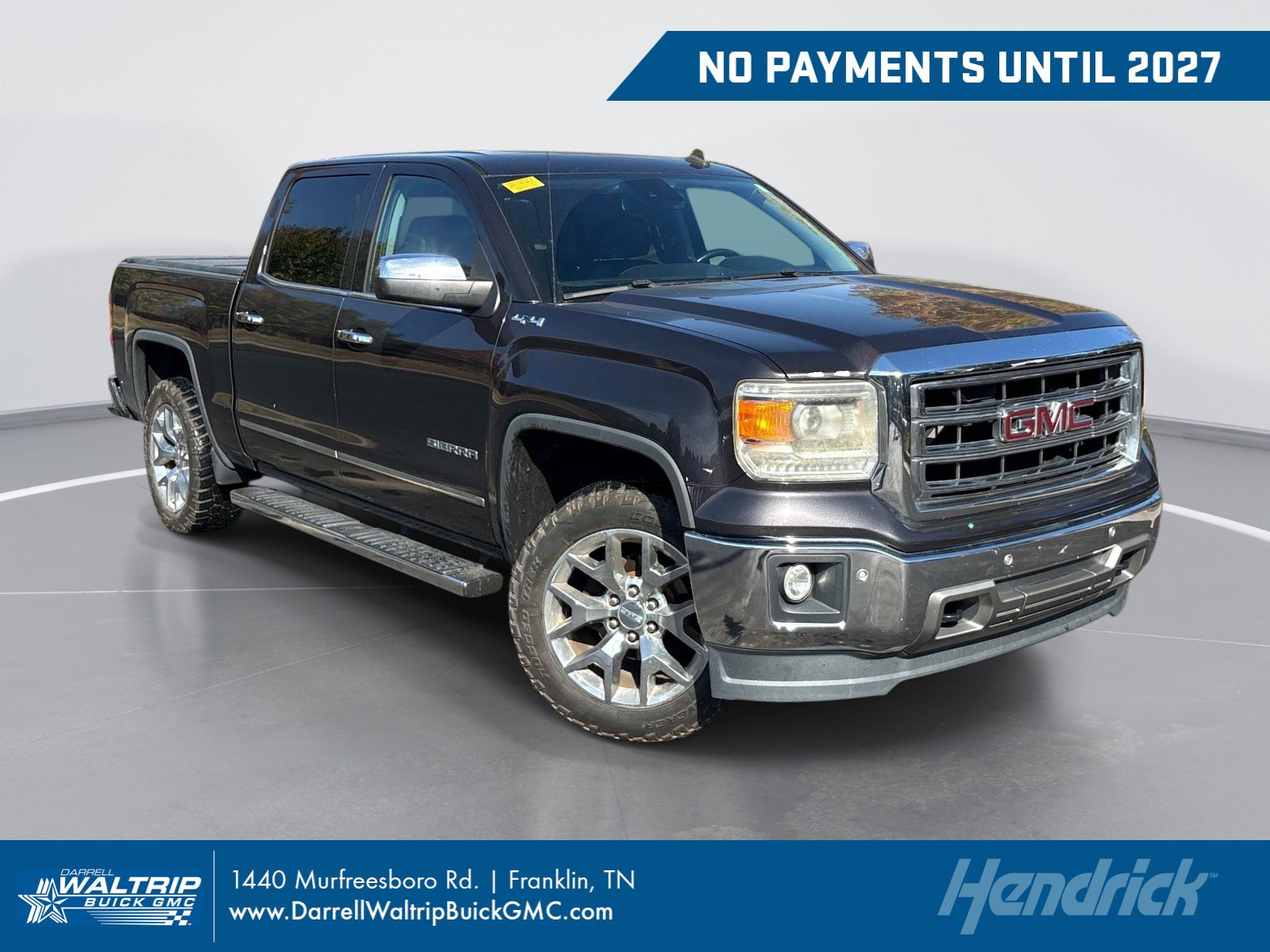 Used 2014 GMC Sierra 1500 SLT w/ SLT Crew Cab Value Package AWD/4WD image 1