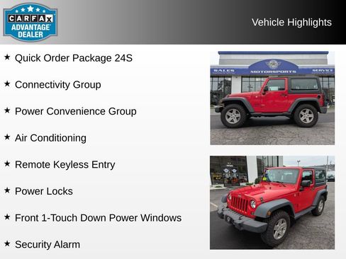 Used 2015 Jeep Wrangler Sport w/ Quick Order Package 24S AWD/4WD image 4