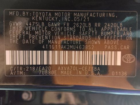 Used 2021 Toyota Camry SE image 33