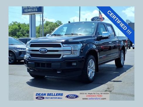 Certified 2019 Ford F150 Platinum w/ Equipment Group 701A Luxury AWD/4WD image 1