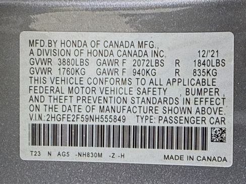 Used 2022 Honda Civic Sport image 40