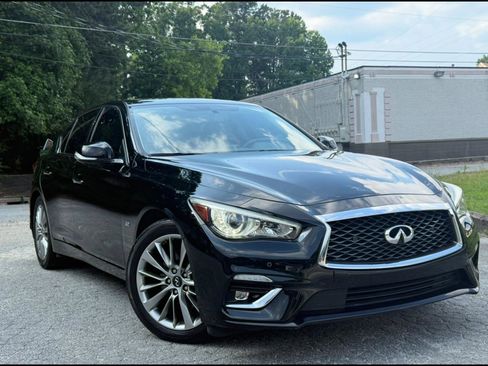 Used 2018 INFINITI Q50 Luxe w/ Sensory Package (Luxe) RWD image 1